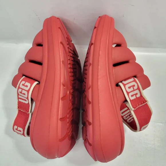 UGG SPORT YEAH KIDS SANDAL SHOES TODDLER SIZE 7 RED - Picture 11 of 12